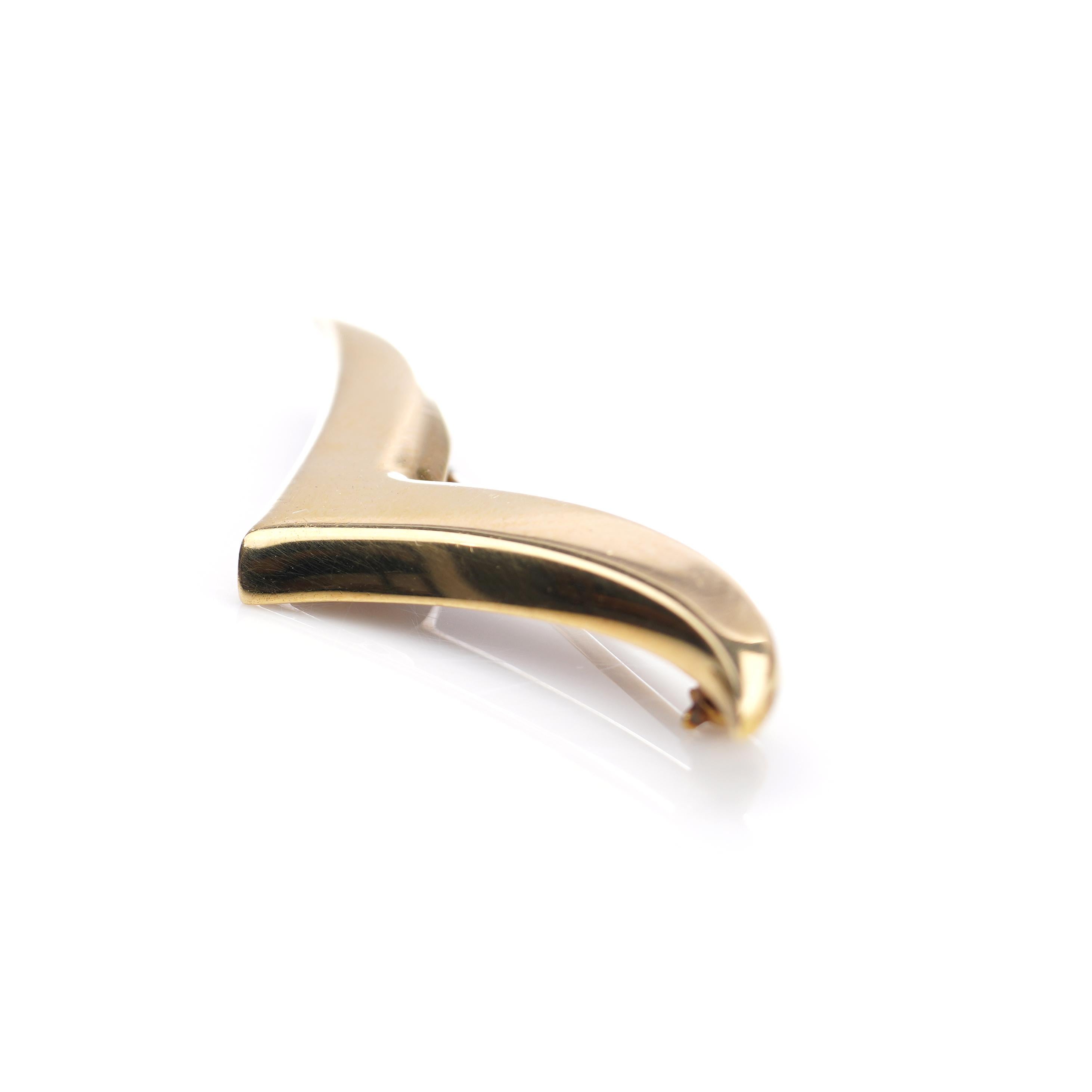 Tiffany & Co. 18kt. yellow gold seagull brooch In Good Condition In Braintree, GB