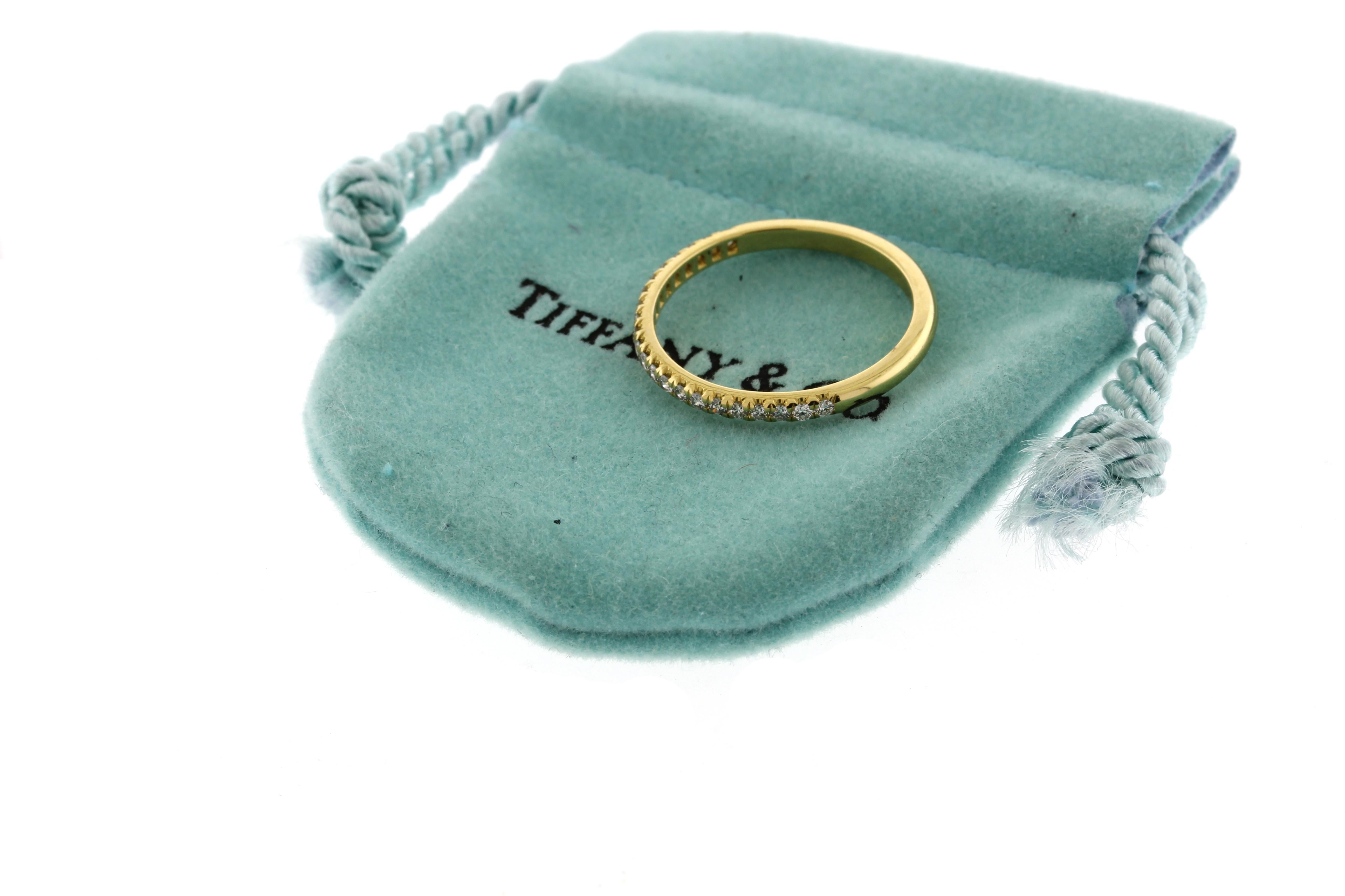 Tiffany & Co. 18kt Yellow Gold Soleste Band In Excellent Condition In Bethesda, MD