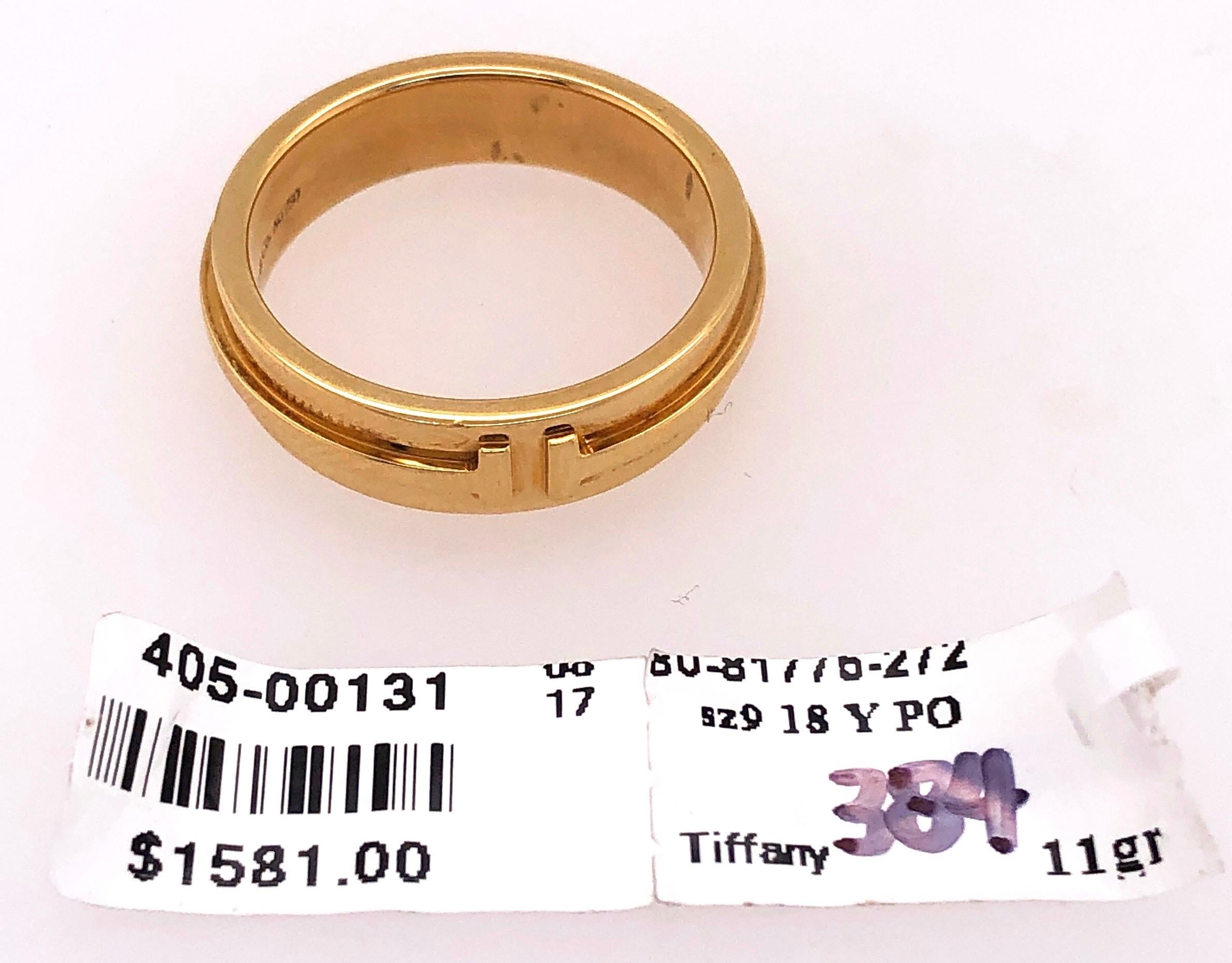 Tiffany & Co. 18 Karat Yellow Gold Wedding Ring / Band For Sale 6