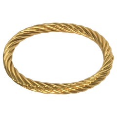 Tiffany & Co. 18ky Twisted Bangle Bracelet