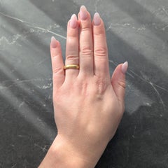 Tiffany & Co. 1905 18 Karat Yellow Gold Inscribed Antique Wedding Band Ring