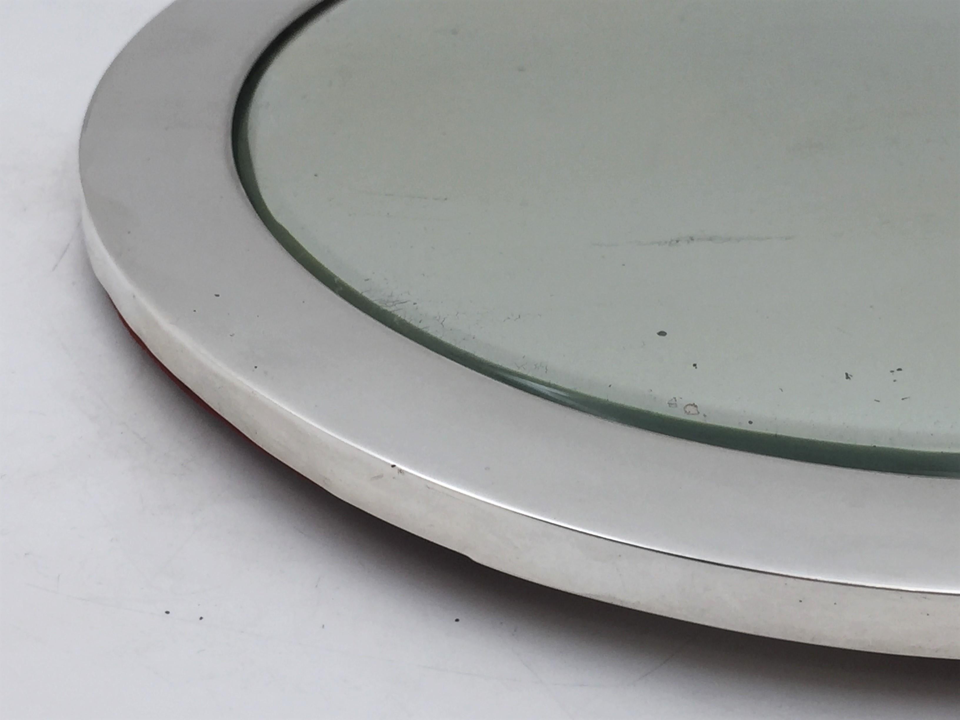 Tiffany & Co. 1909 Sterling Silver Mirrored Platter in Art Deco Style In Good Condition For Sale In New York, NY