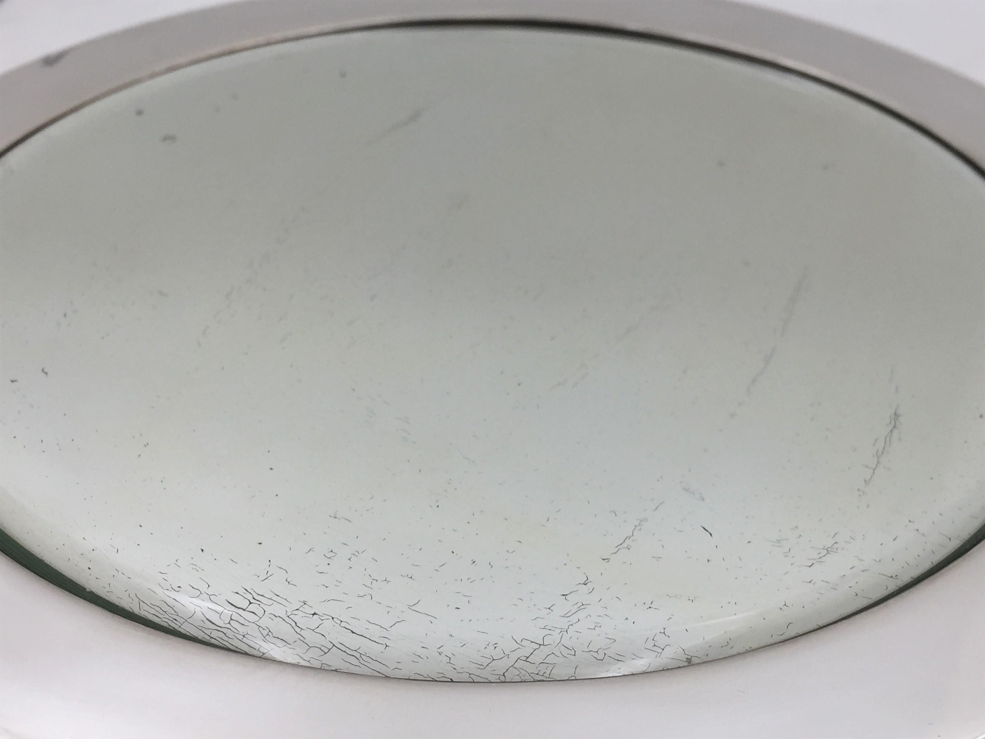 Early 20th Century Tiffany & Co. 1909 Sterling Silver Mirrored Platter in Art Deco Style For Sale