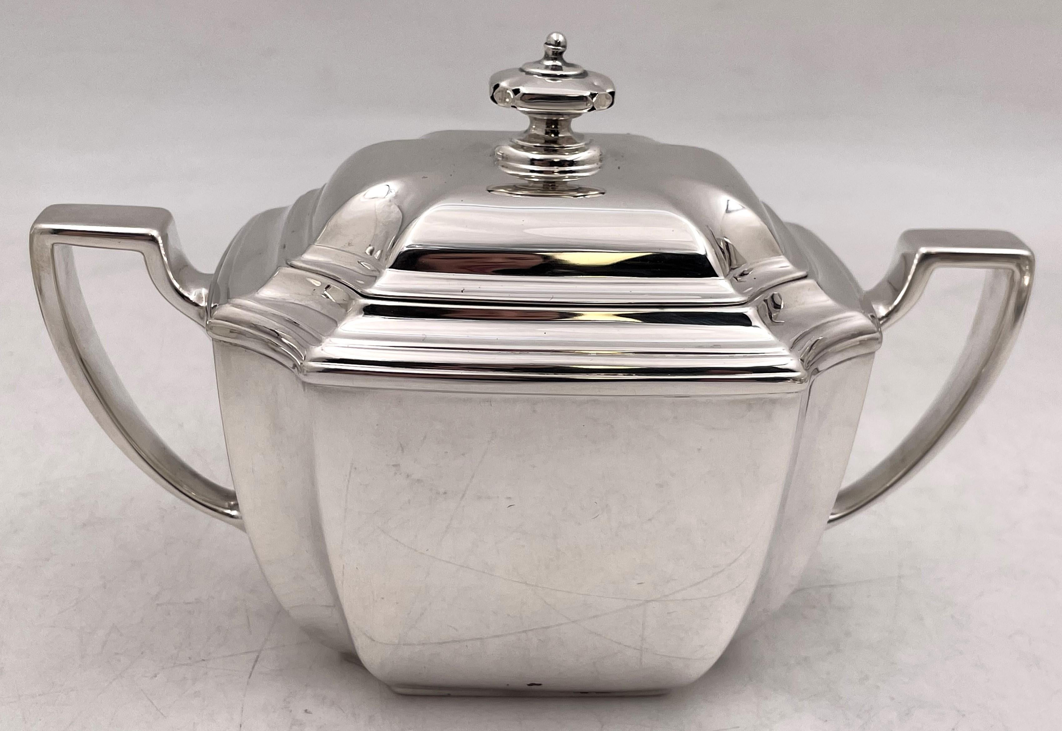 Tiffany & Co. 1912 Sterling Silber 6-teiliges Tee- und Kaffee-Set Hampton Art Deco von Tiffany & Co. 2