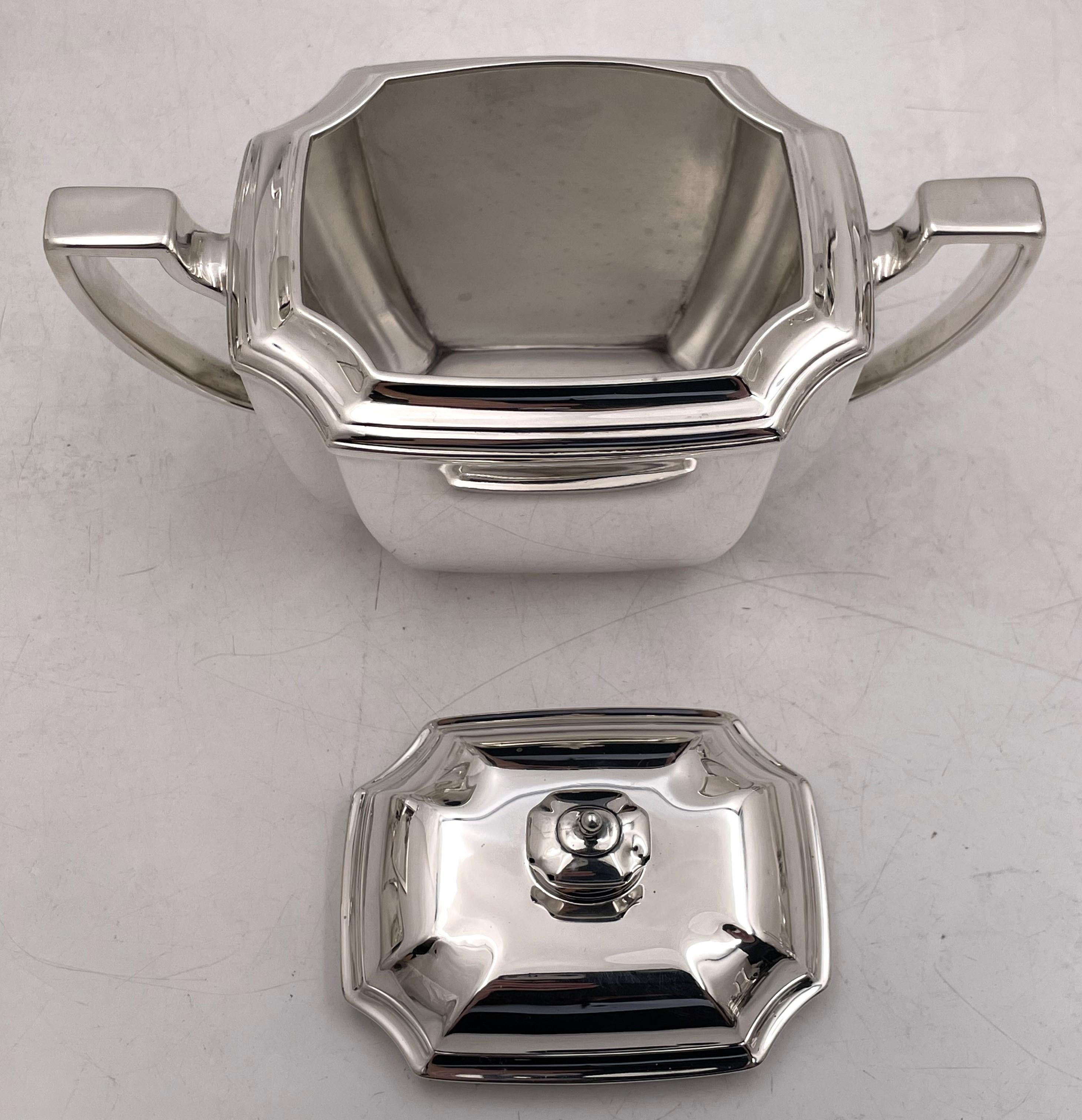 Tiffany & Co. 1912 Sterling Silber 6-teiliges Tee- und Kaffee-Set Hampton Art Deco von Tiffany & Co. 3