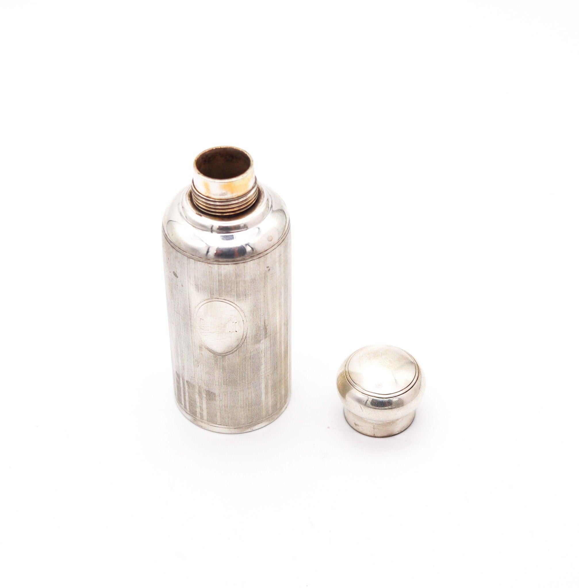 TIFFANY & CO. Frasco de perfume Art Déco de 1920 en plata de ley 925 maciza Pulido en venta