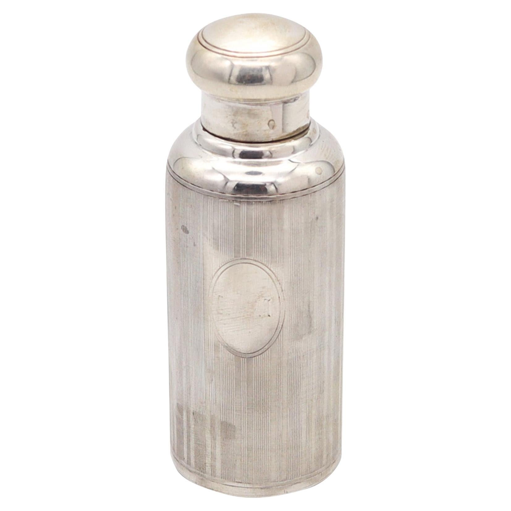 TIFFANY & CO. 1920 Art Deco Flacon de parfum en argent 925 massif