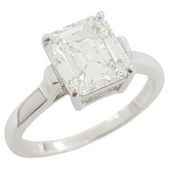 Tiffany & Co. 1.93 Carat Emerald Cut Diamond Engagement Ring in Platinum