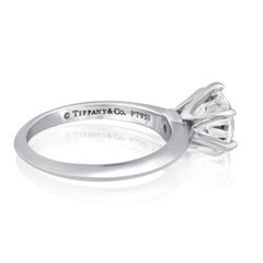 Tiffany & Co. 1.93 Carat G VVS1 Diamond Platinum Ring