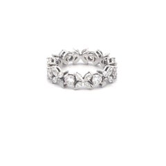 Tiffany & Co 1.93 Carat Round  and Marquis Diamond Platinum Enternity Band Ring