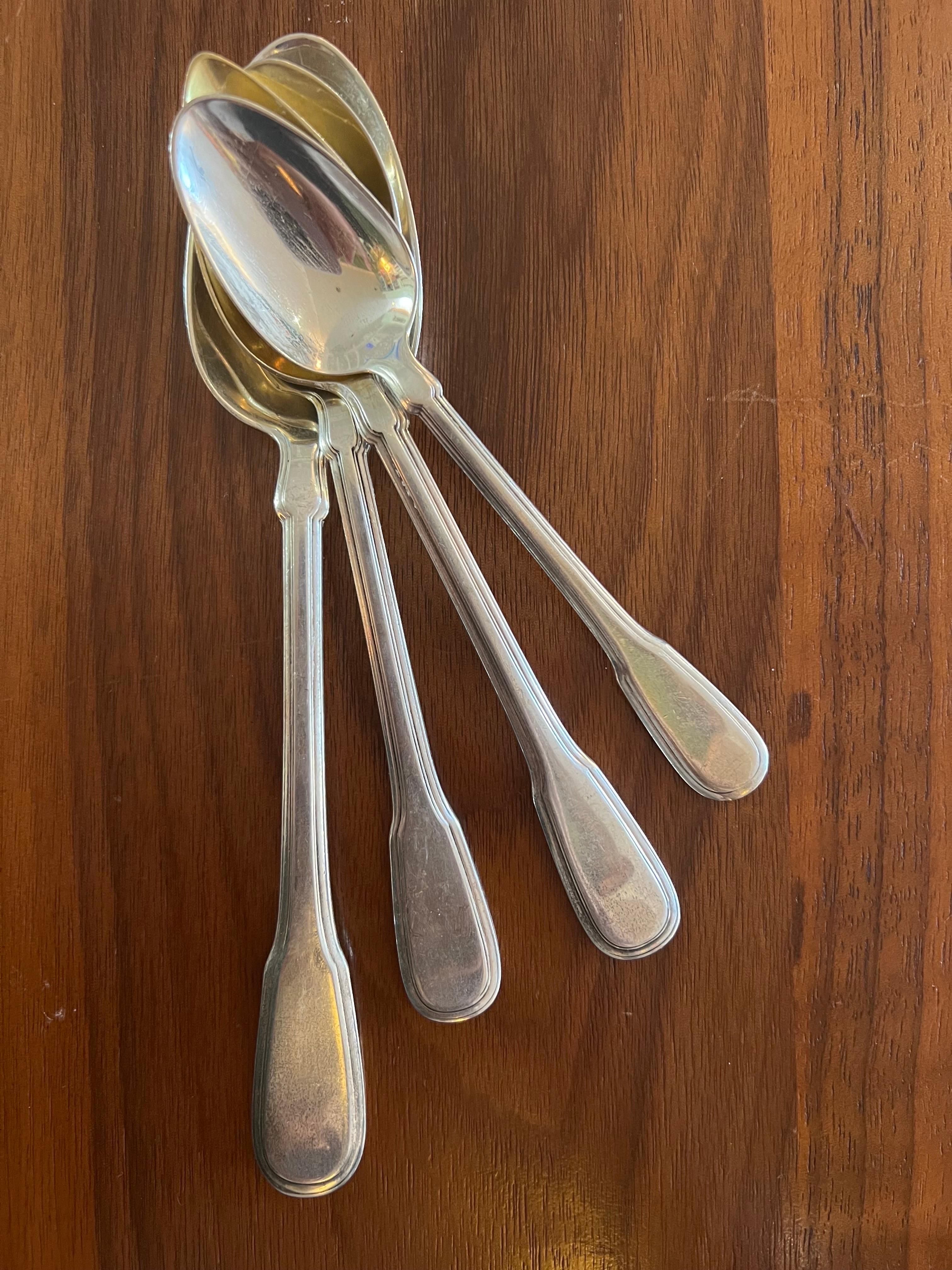 Mr. Giallo is opening his personal vault to sell a collection of his treasured antiques he's held on for so long.

ABOUT ITEM.
Lovely spoons that need to be used! So universal and can mix match well with other silver. Please inquire for any