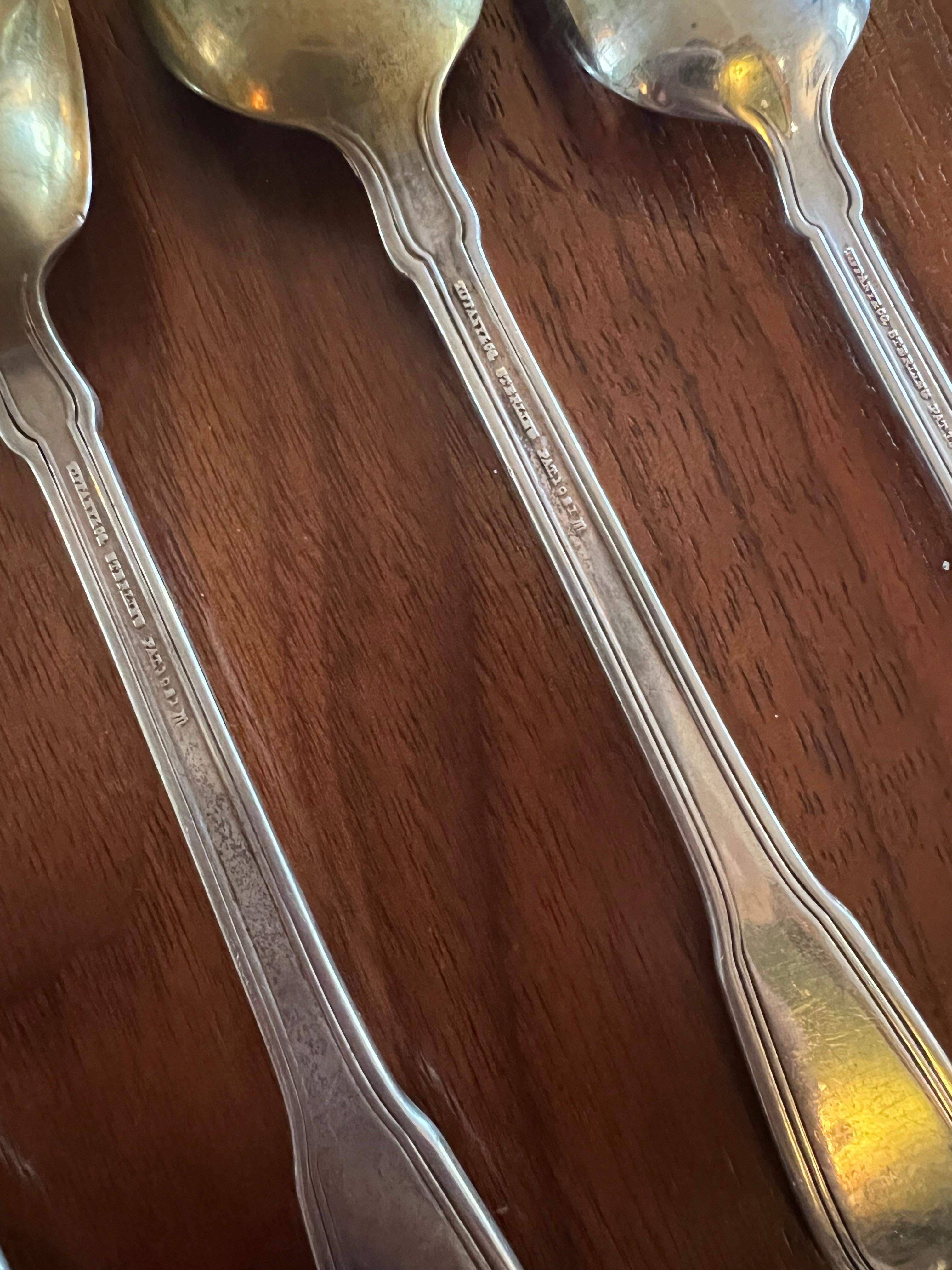 Tiffany & Co 1938 Hamilton Pattern Spoon Variety, Set of 4 1