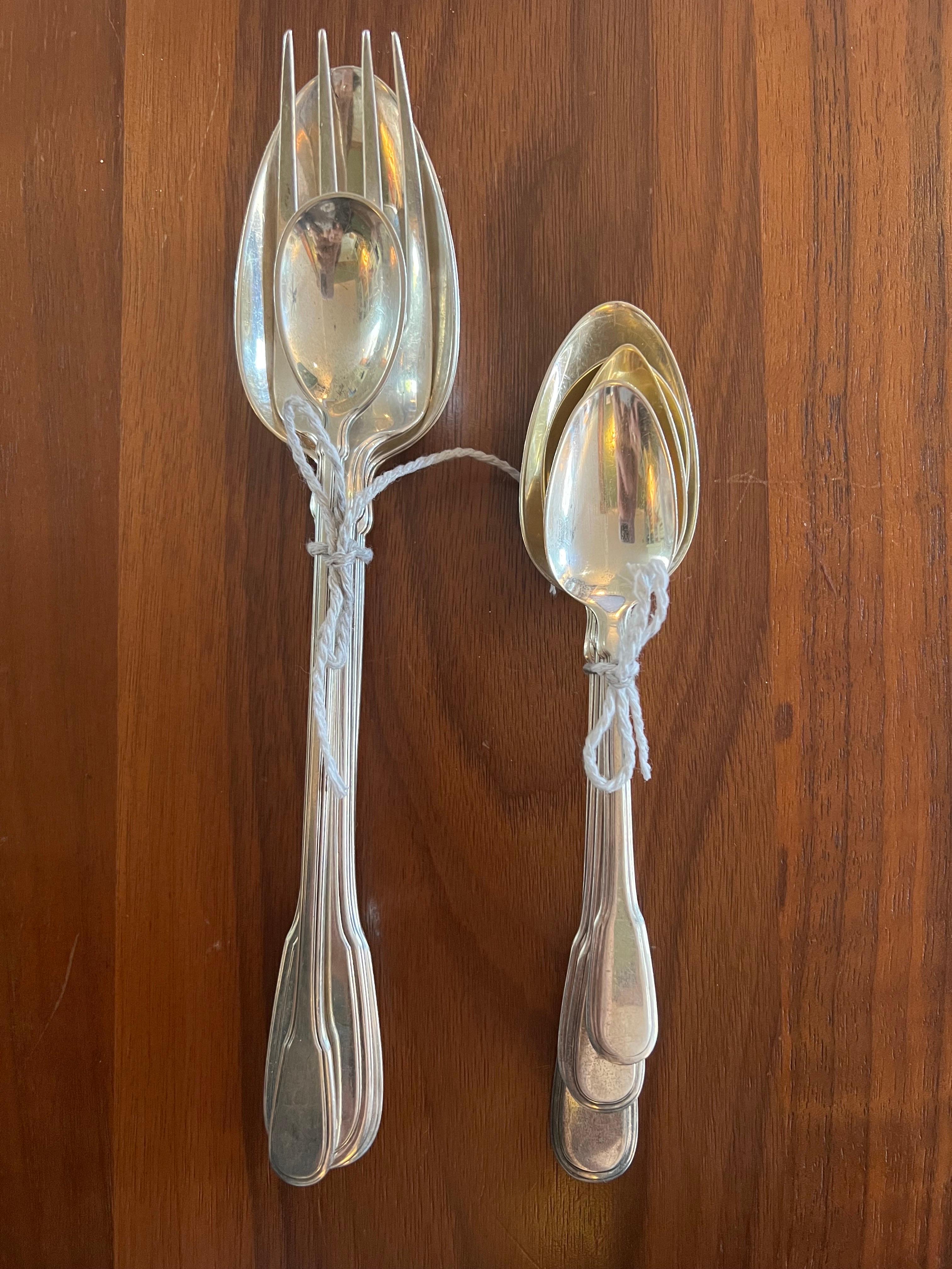 Tiffany & Co 1938 Hamilton Pattern Spoon Variety, Set of 4 3