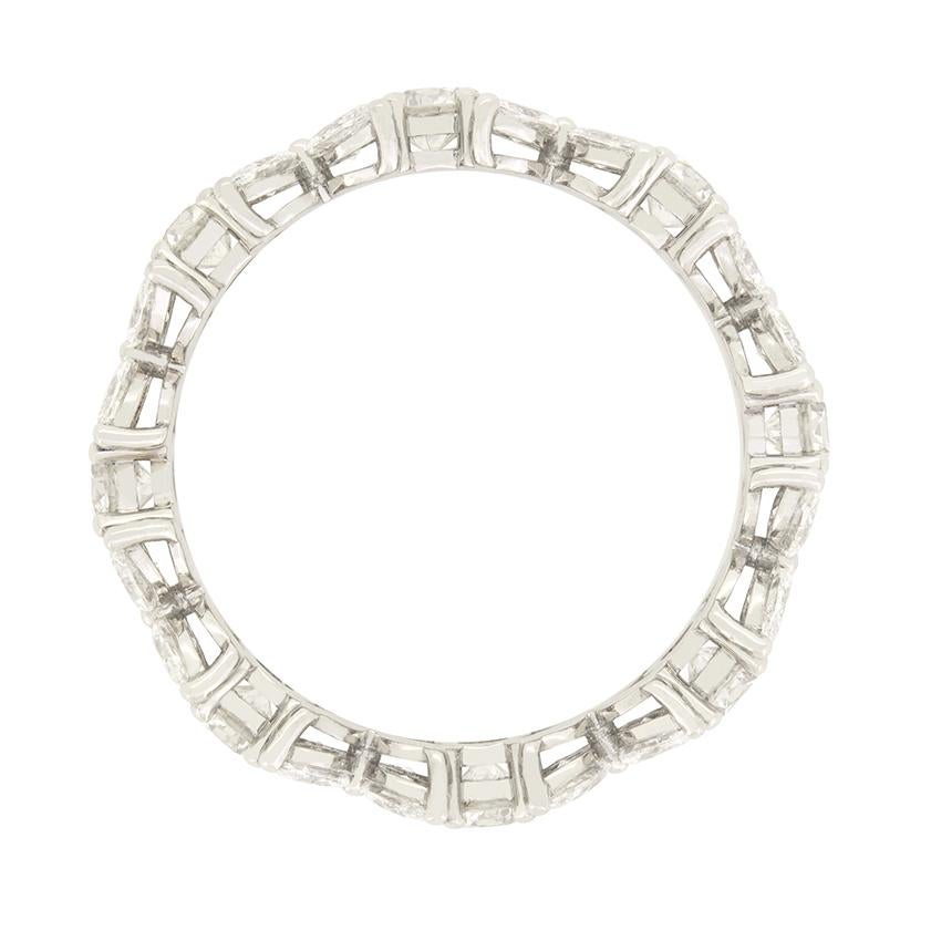 Modern Tiffany & Co. 1.93ct 'Victoria' Alternating Diamond Full Eternity Ring