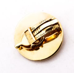 Tiffany Co. 1940 by George Schuler Art Deco Earrings with Diamonds in 14Kt Gold
