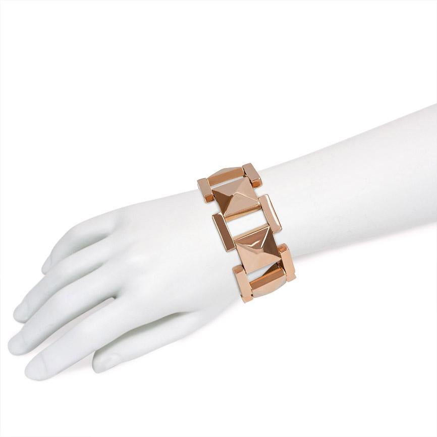 Tiffany & Co. 1940s Rose Gold Plaque Link Bracelet In Good Condition In New York, NY