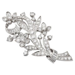 Tiffany & Co 1950s Palladium and yellow gold Diamond brooch