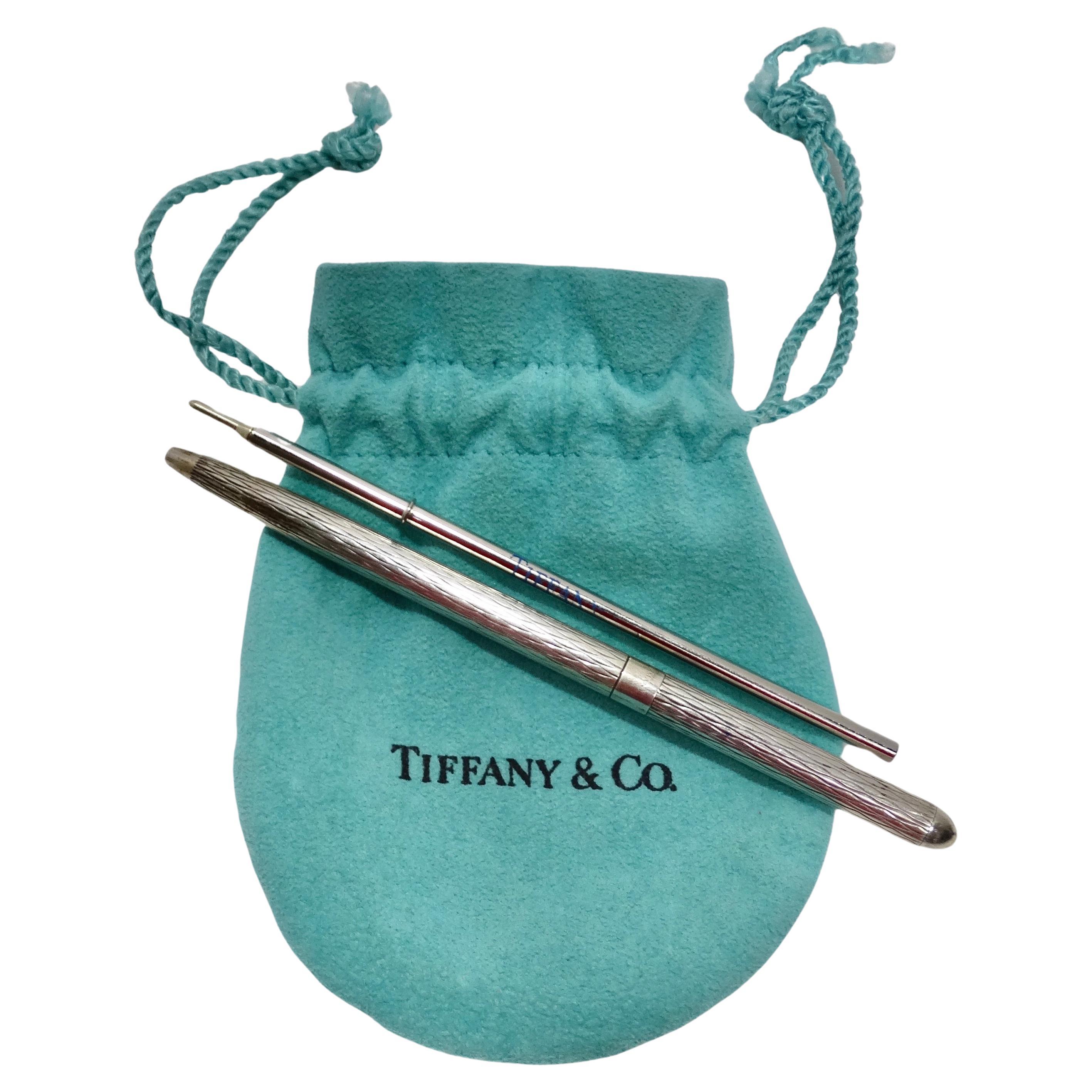 Tiffany & Co 1950s Pure Silver Pen & Ink Set For Sale