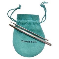 Retro Tiffany & Co 1950s Pure Silver Pen & Ink Set