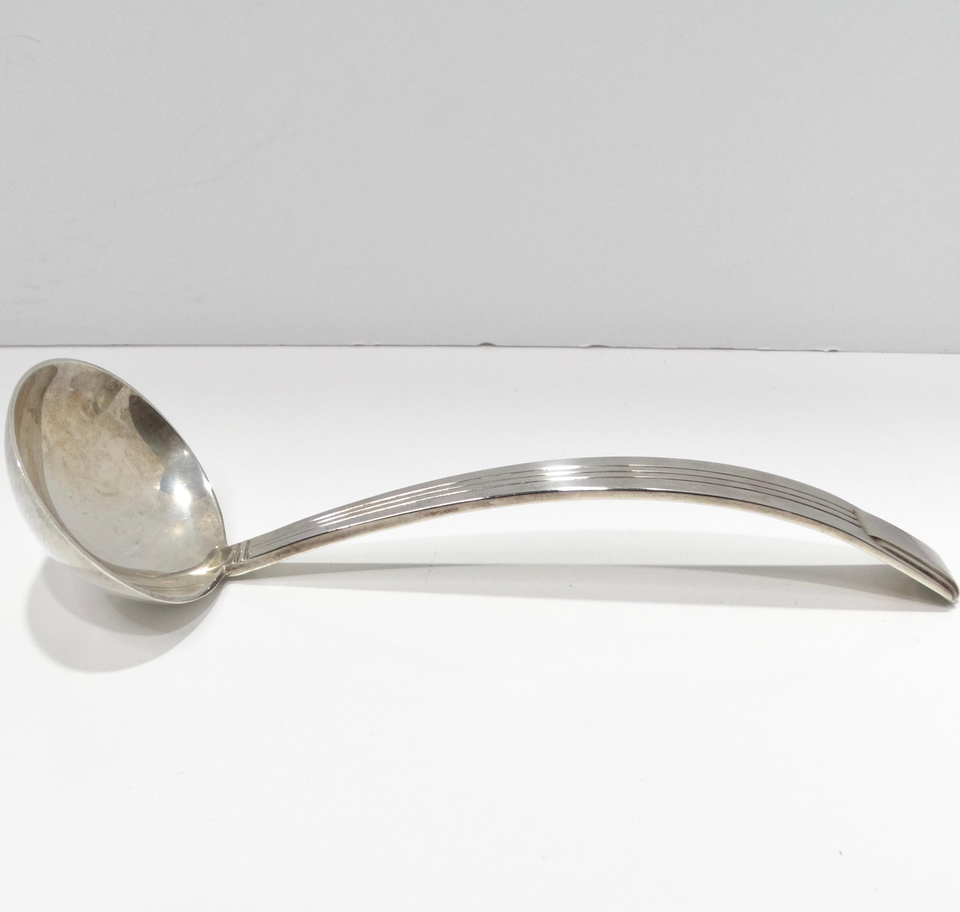 Tiffany & Co 1950s Silver Large Serving Spoon In Good Condition For Sale In Scottsdale, AZ
