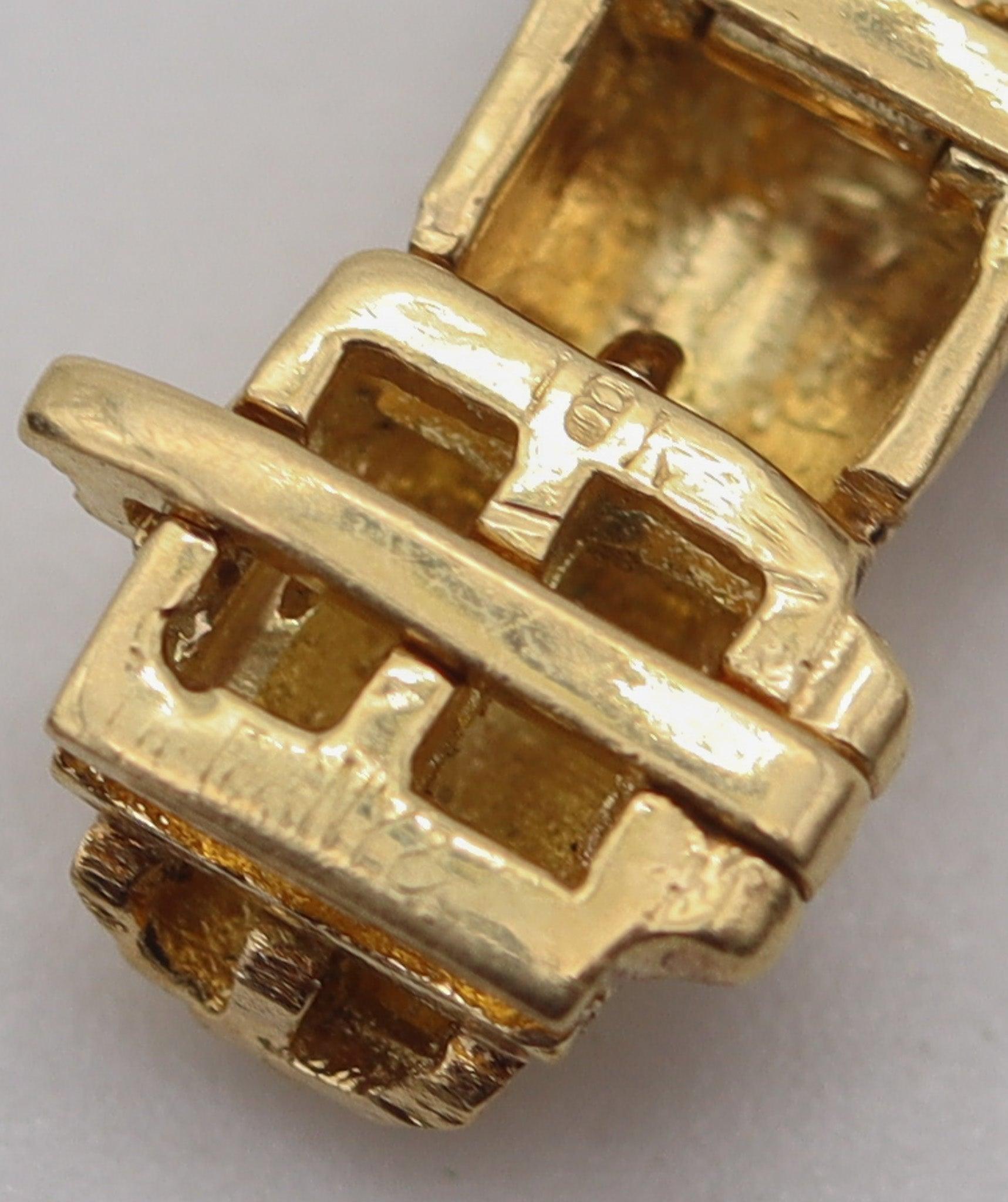 Women's TIFFANY & CO. 1960 Bracelet 18Kt Yellow Gold And 5.76 Ctw Diamonds & Sapphires