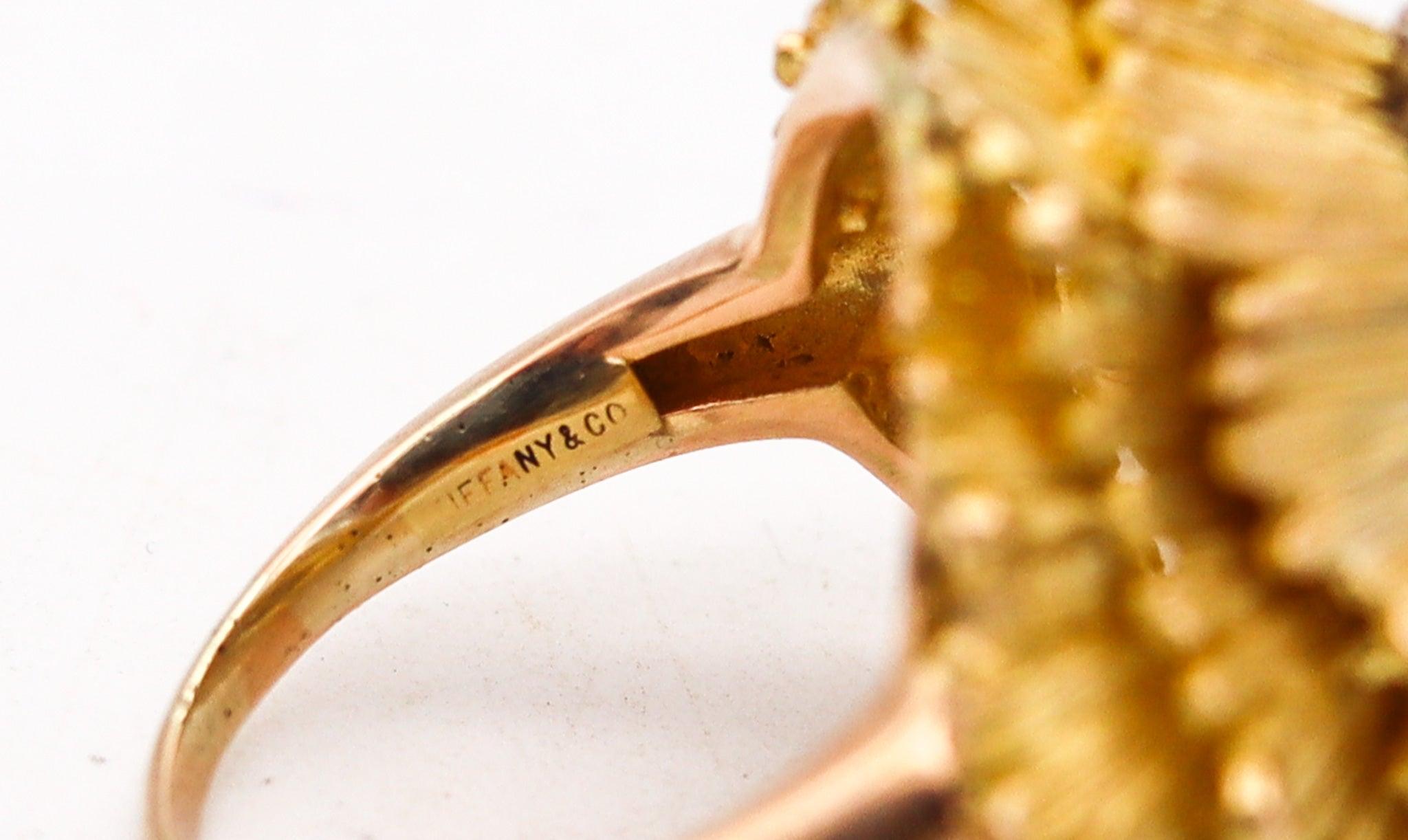 TIFFANY & CO. 1960 Cluster Cocktail Ring In 18Kt Gold With 1.74 Ctw In Diamonds 2