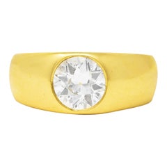 Tiffany & Co. 1960's 1.10 Carat Old European Cut Diamond 18 Karat Gold Ring