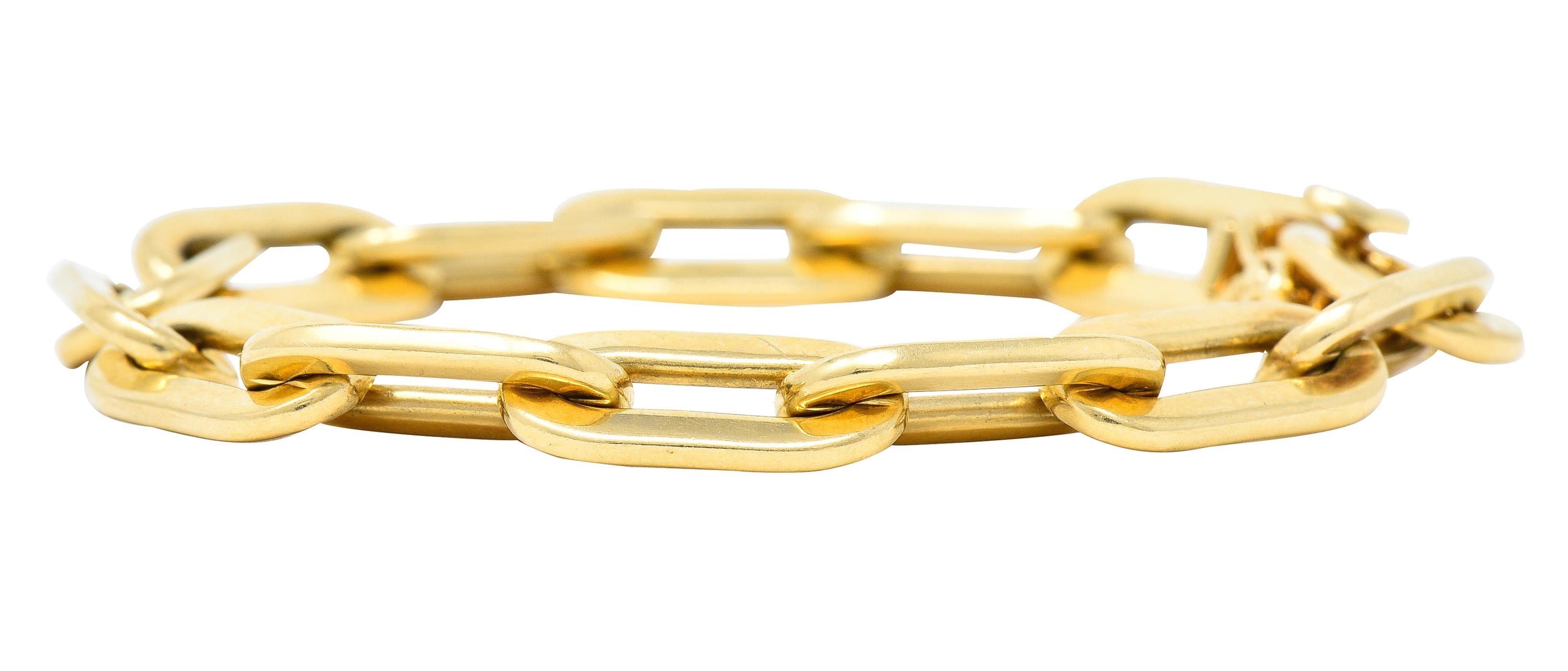 Contemporary Tiffany & Co. 1960s 14 Karat Yellow Gold Paperclip Chain Vintage Link Bracelet