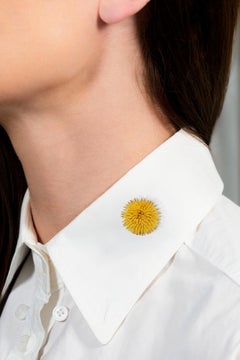 Tiffany & Co. 1960's 18 Karat Yellow Gold Vintage Sea Urchin Brooch