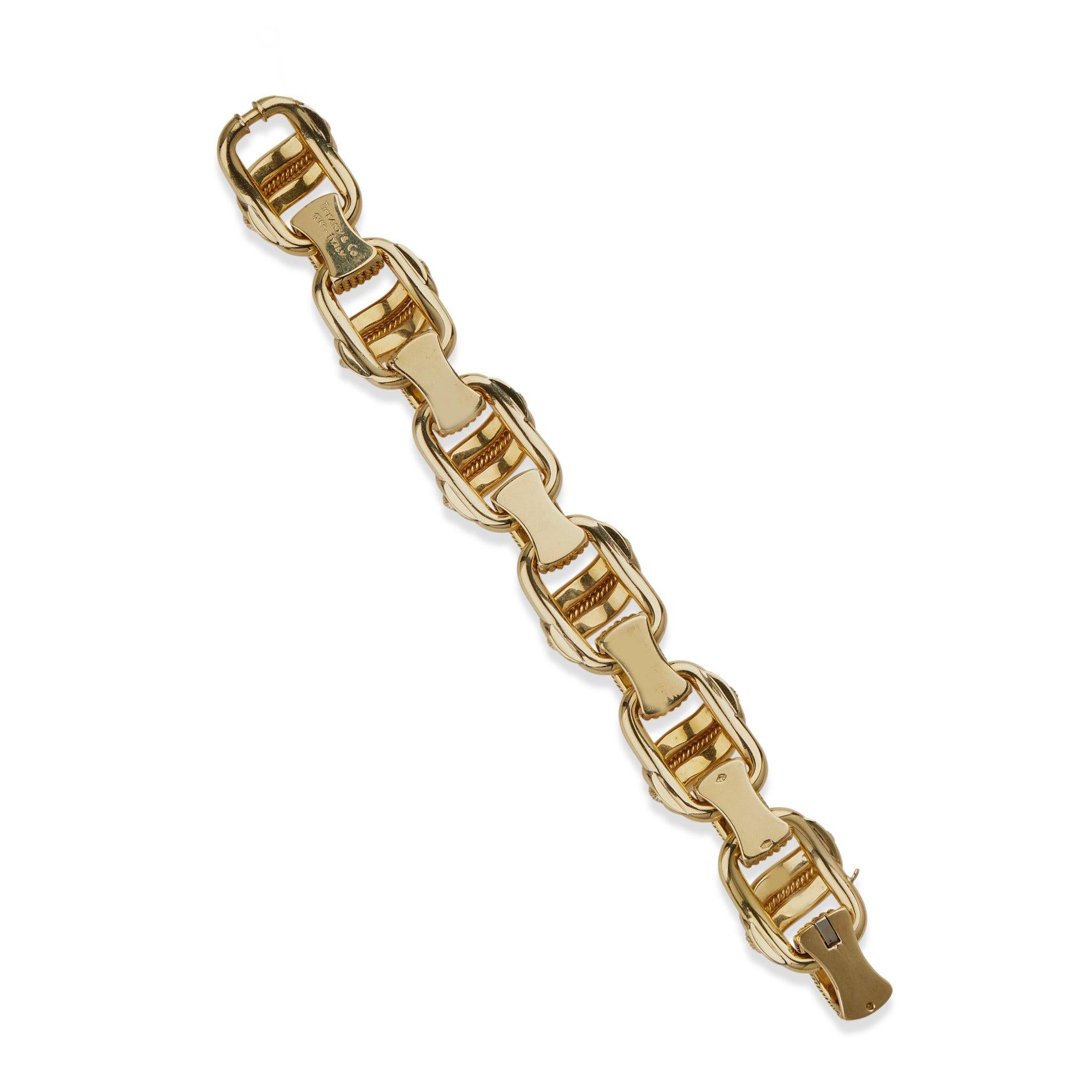 Tiffany & Co. 1960er Jahre 18 Karat Goldarmband im Zustand „Hervorragend“ in New York, NY