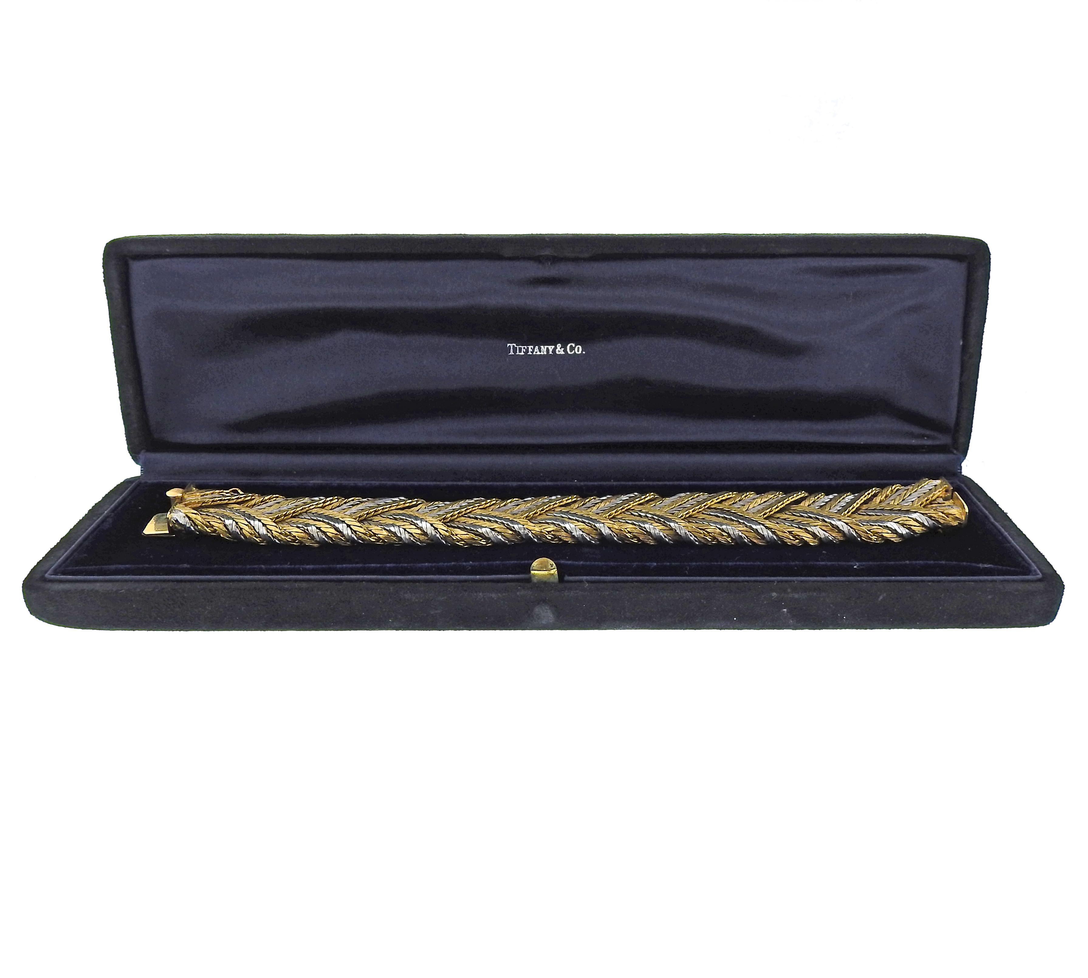 Tiffany & Co 1960s 18 Karat Gold Woven Bracelet 2