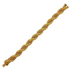 Tiffany & Co. 1960s Gold Twist Bracelet