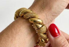 Tiffany & Co. 1960er Jahre Italienisch San Marco Link Armband in 18K Gelbgold