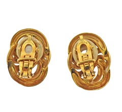 Tiffany & Co. 1960s Twisted Knot Gold Earrings