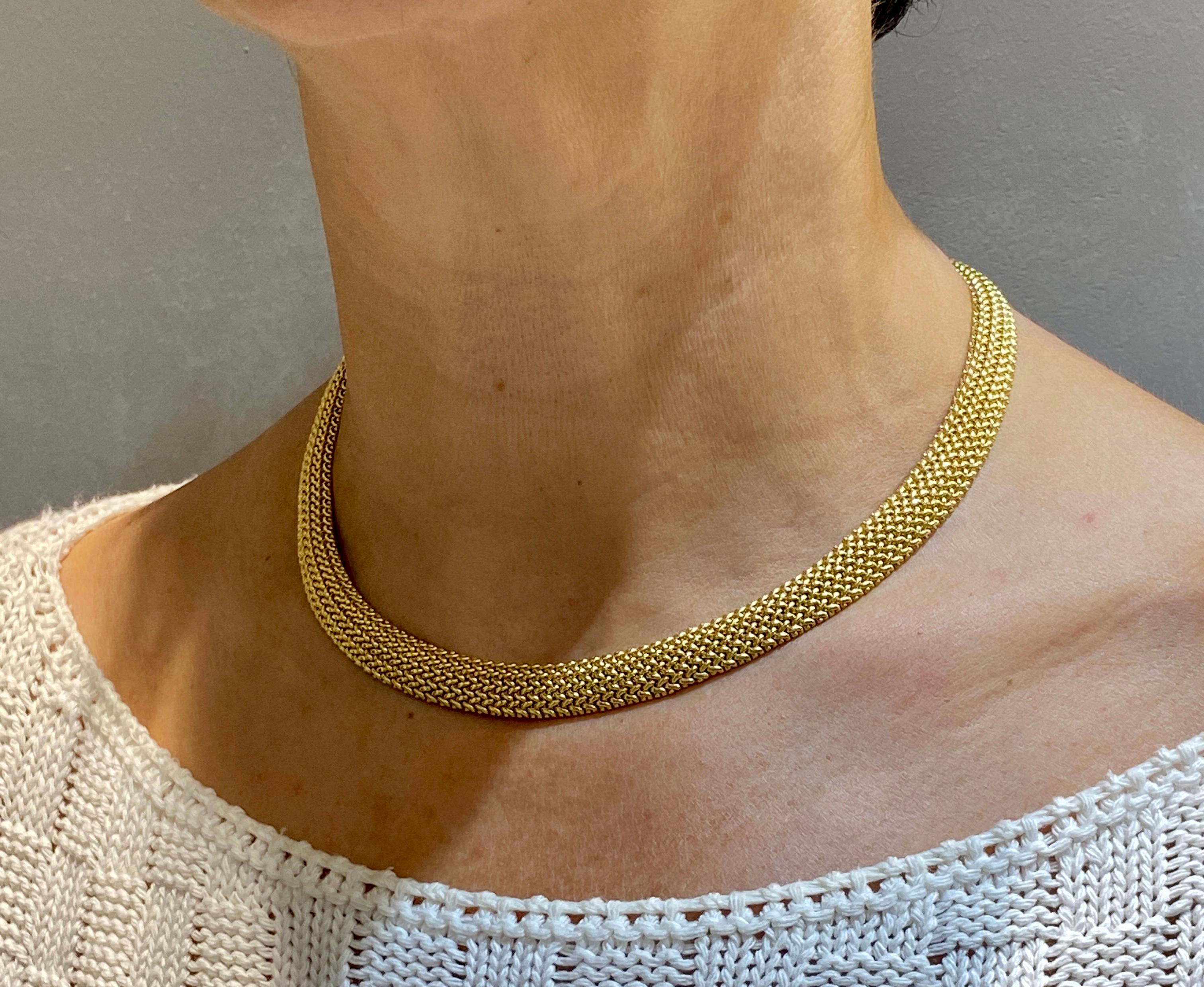 Girocollo in oro 18 carati Tiffany & Co. anni '70 in vendita 1