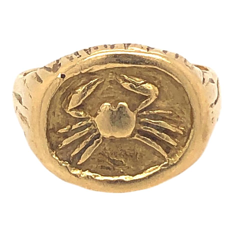 Tiffany & Co. 1970s Gold Zodiac Ring