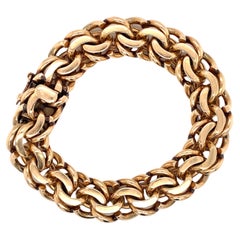 Tiffany & Co. 1970s Retro Chain Bracelet in 14 Karat Gold
