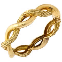 Tiffany Bracelet 1970s Textured 18K Gold
