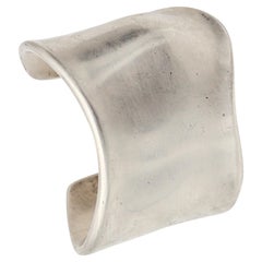 TIFFANY & CO 1974 Prototipo di Elsa Peretti Raro Polsino Osso Sinistro Argento massiccio 925