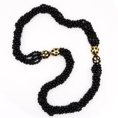 Tiffany & Co 1977 Angela Cummings Geometric Polka Dots Necklace 18Kt Yellow Gold