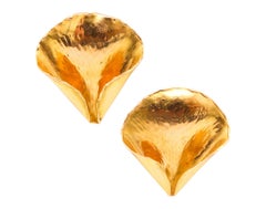 TIFFANY & CO. 1977 Boucles d'oreilles clipsables Angela Cummings Leafs en or jaune 18Kt