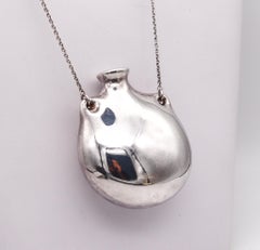 Tiffany & Co 1977 by Elsa Peretti XL Freeform Open Bottle Necklace In 925 Silver