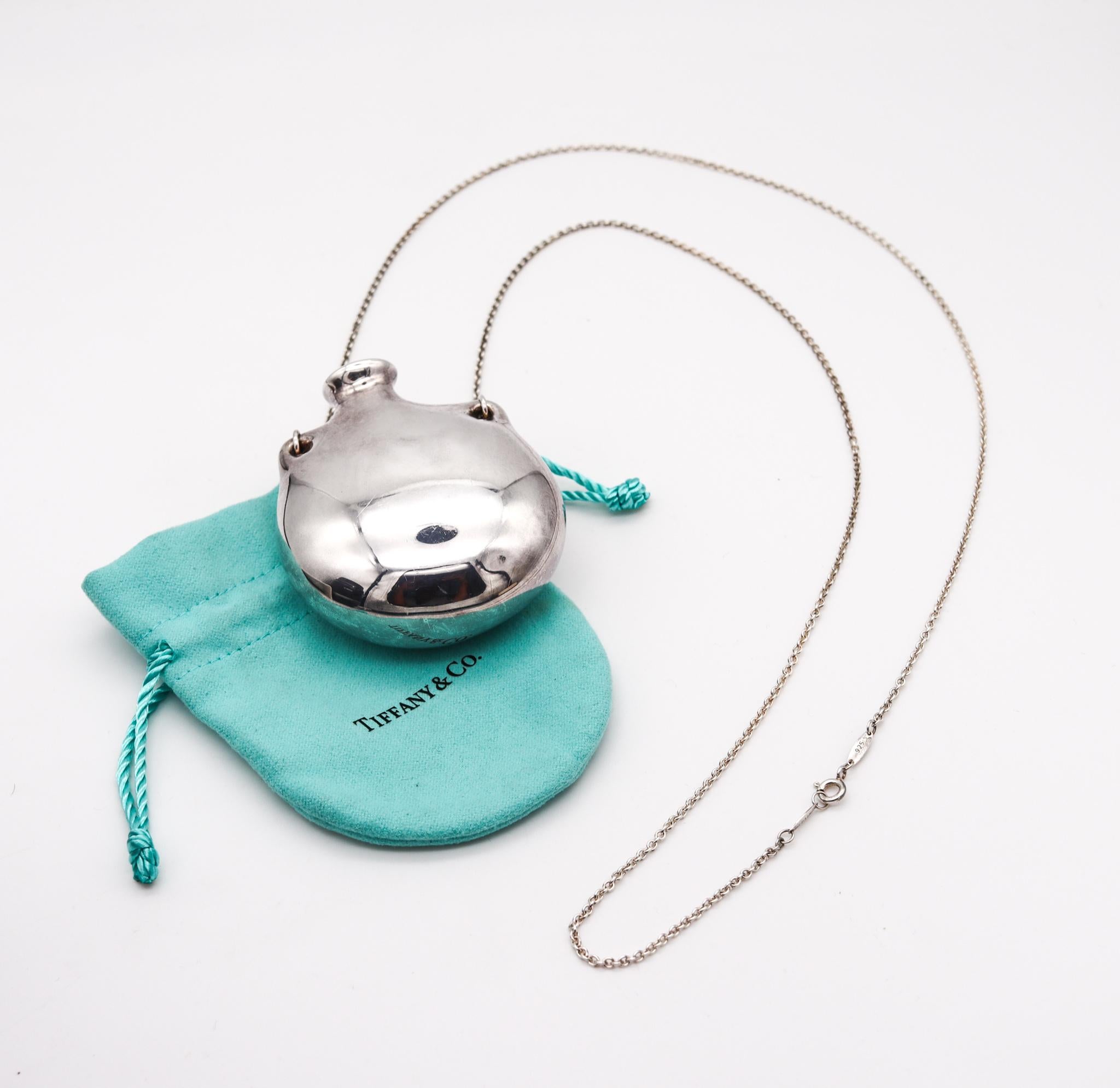 Tiffany & Co 1977 by Elsa Peretti XL Freeform Open Bottle Necklace In 925 Silver 3