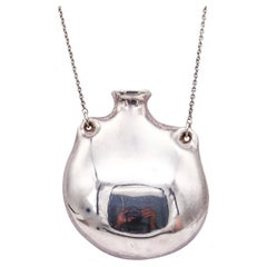 Tiffany & Co 1977 by Elsa Peretti XL Freeform Open Bottle Necklace In 925 Silver