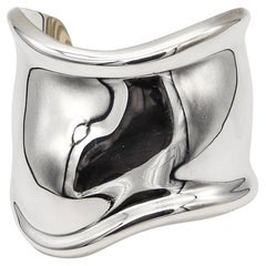Tiffany & Co 1978 By Elsa Peretti Rare Vintage Medium Right Wrist Cuff Sterling