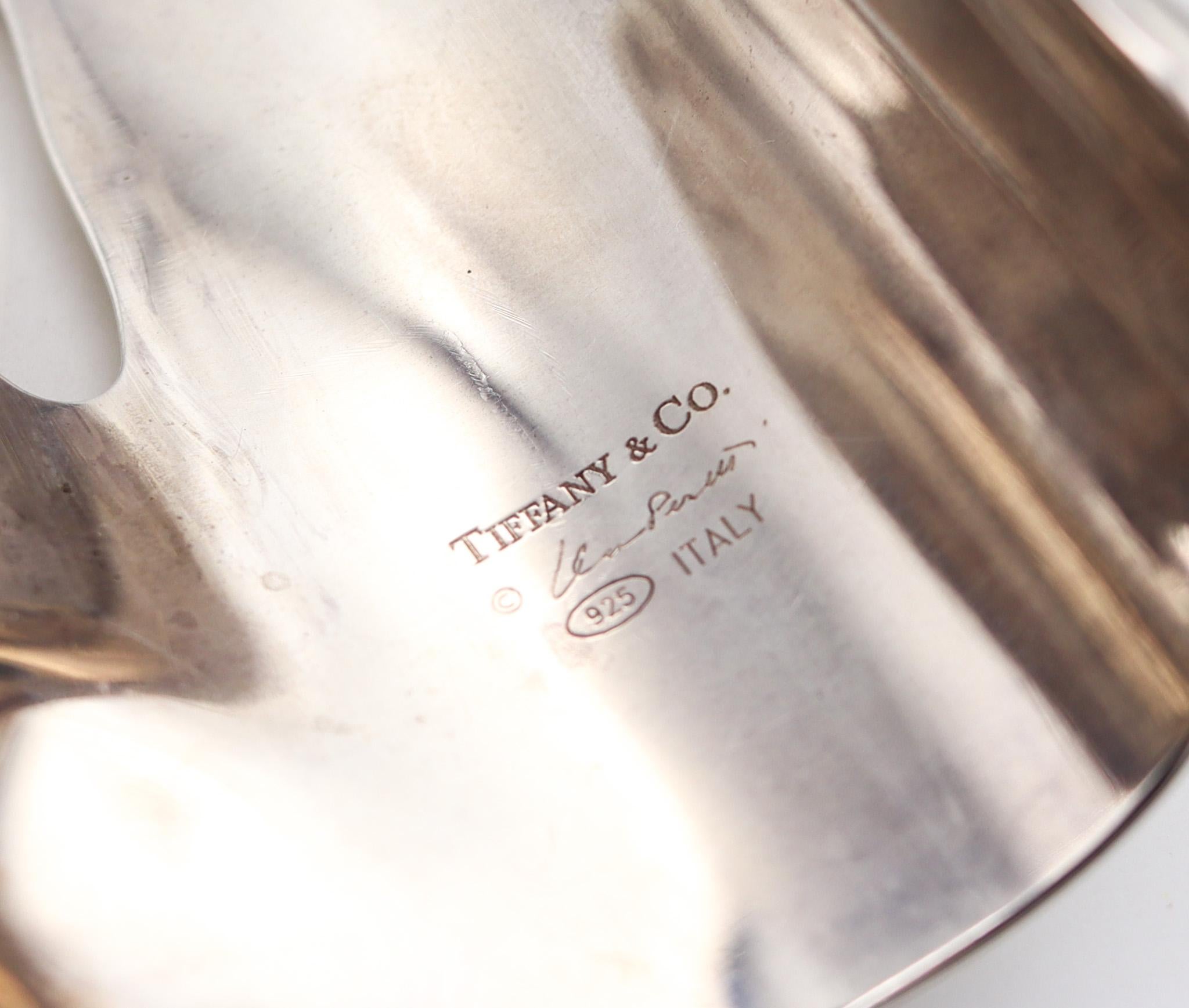 Modernist Tiffany & Co. 1978 by Elsa Peretti Vintage Left Bone Wrist Cuff Sterling Silver