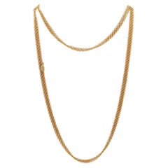 TIFFANY & CO. 1978 Elsa Peretti Drapierte Mesh Kette Halskette aus 18 Karat Gelbgold
