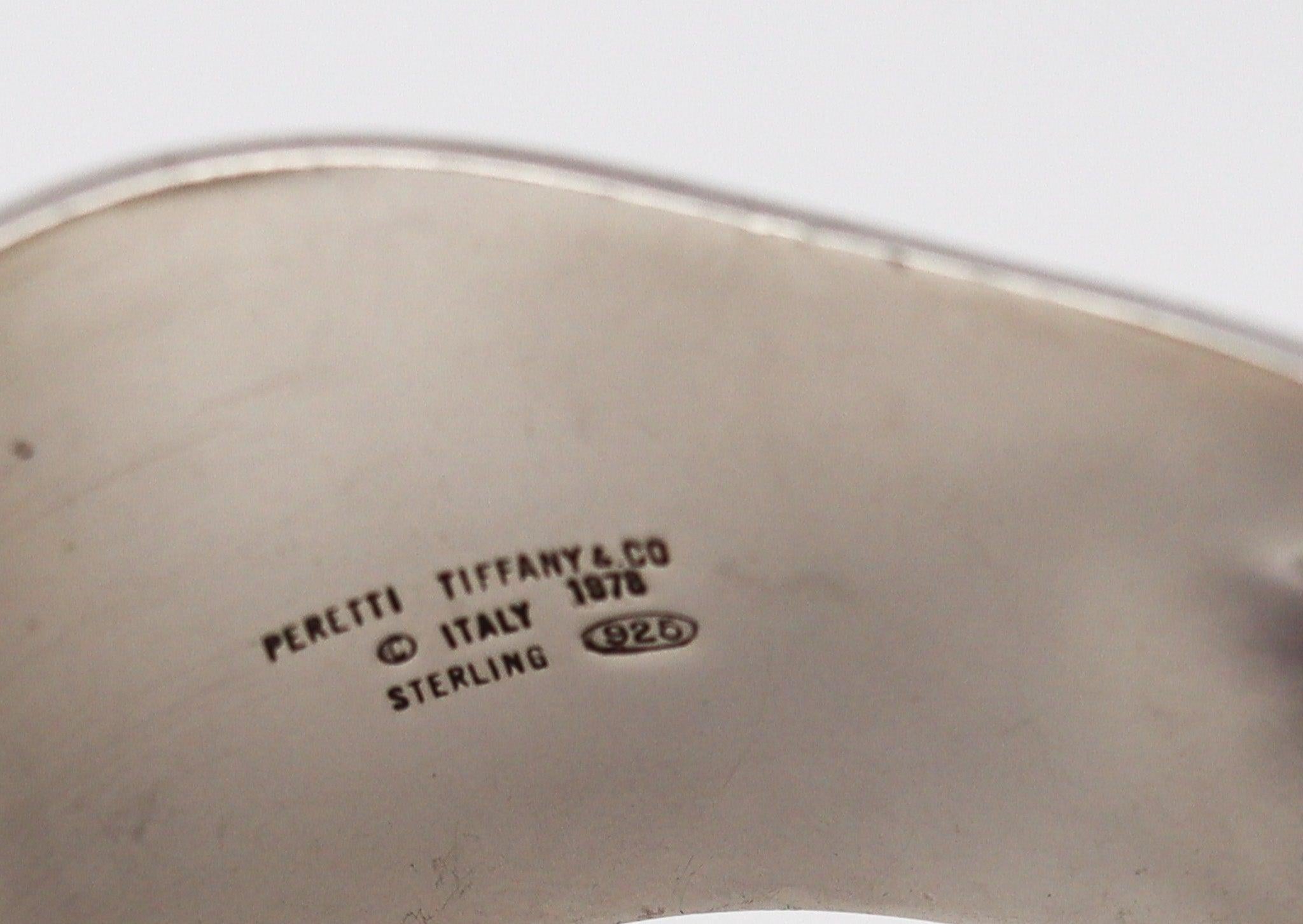 Women's TIFFANY & CO. 1978 Elsa Peretti Rare Vintage Right Bone Cuff In .925 Sterling
