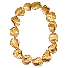 Tiffany & Co., collier à pétales Angela Cummings en or jaune 18 carats, 1979