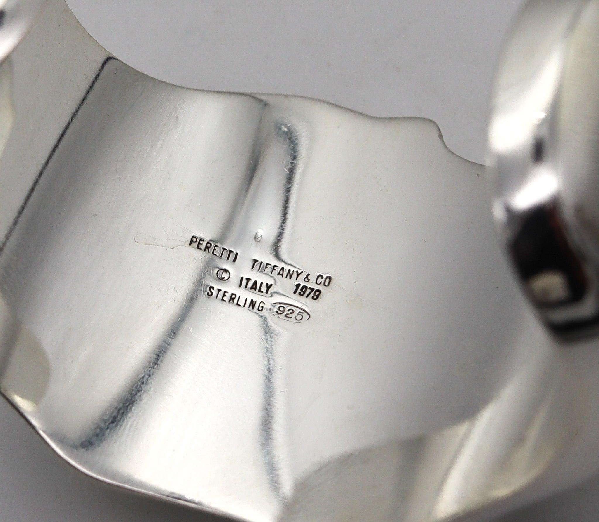 TIFFANY & CO. 1979 By Elsa Peretti Rare Aquarius Zodiacal Cuff In .925 Sterling 1